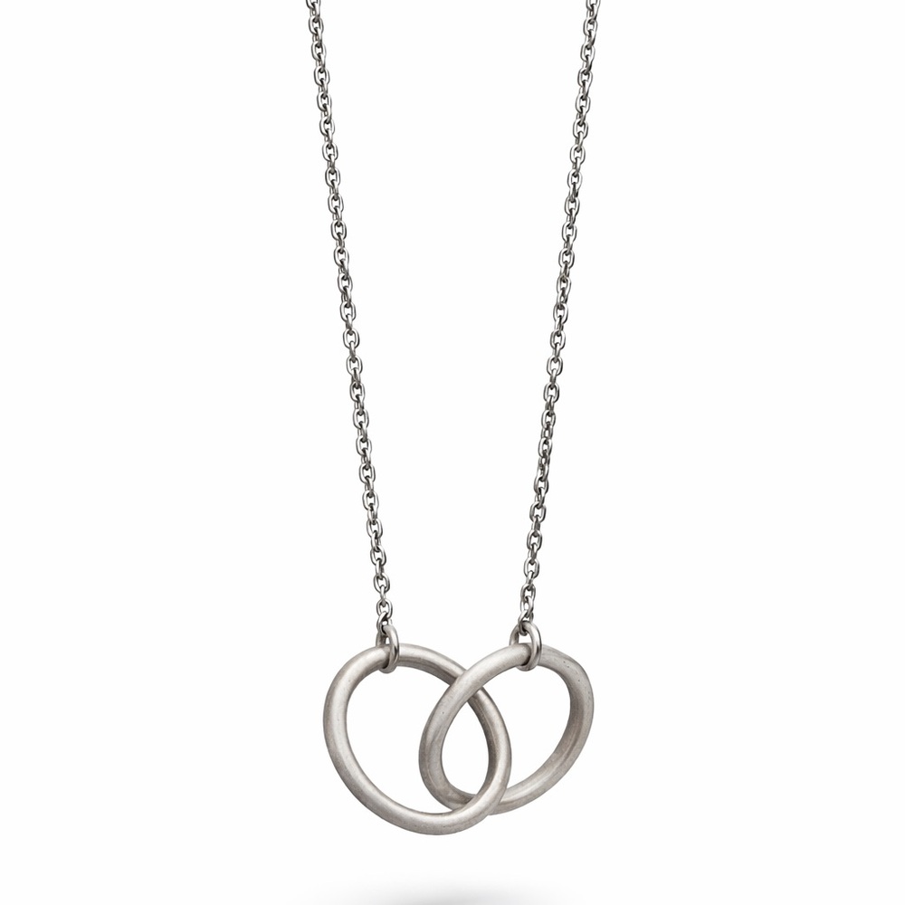 Authentic Tiffany & Co. Silver Interlocking Circles Necklace